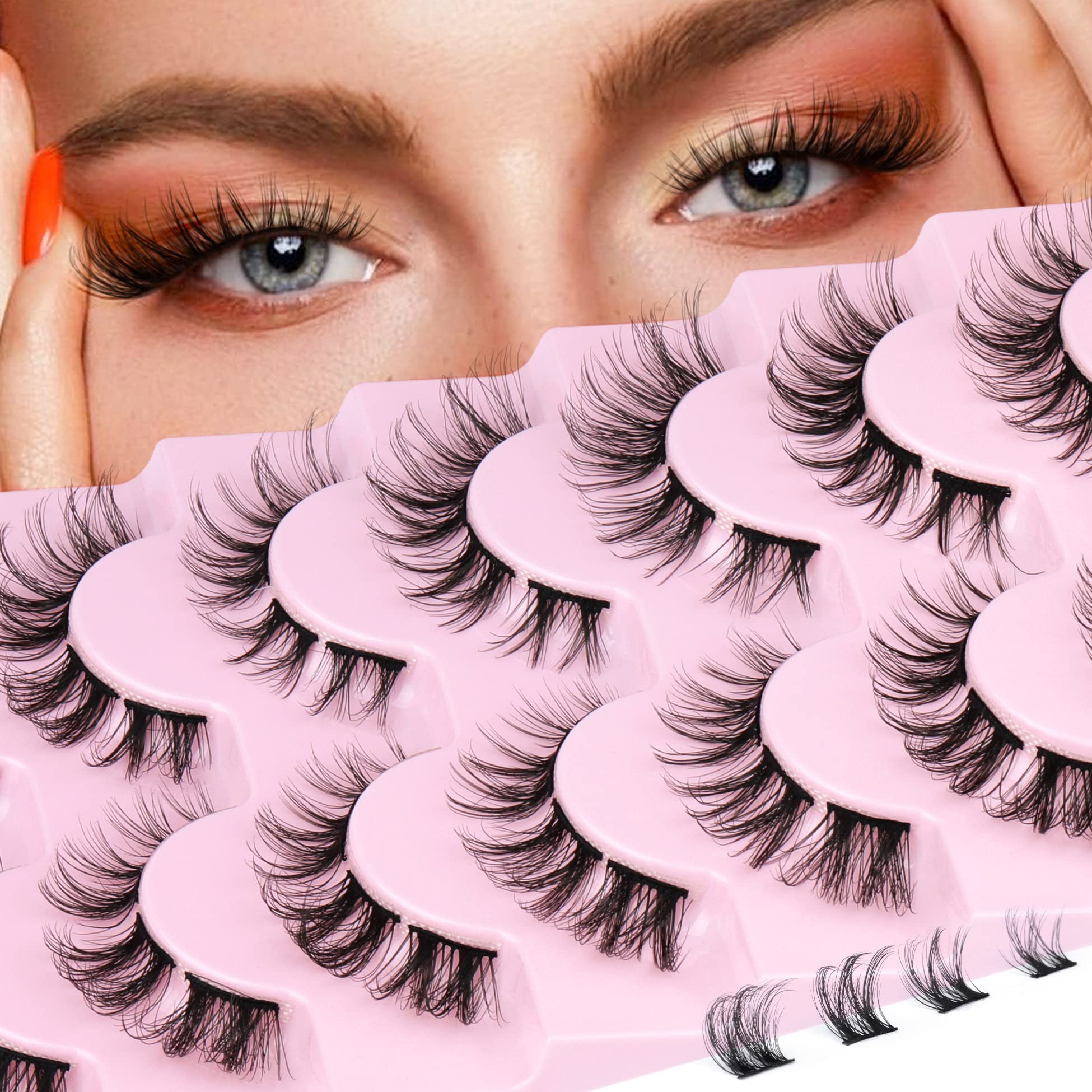 Clustered Lashes